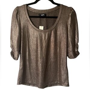 Maeve Anthropologie Lexi Shimmer Short Sleeve Short Size S